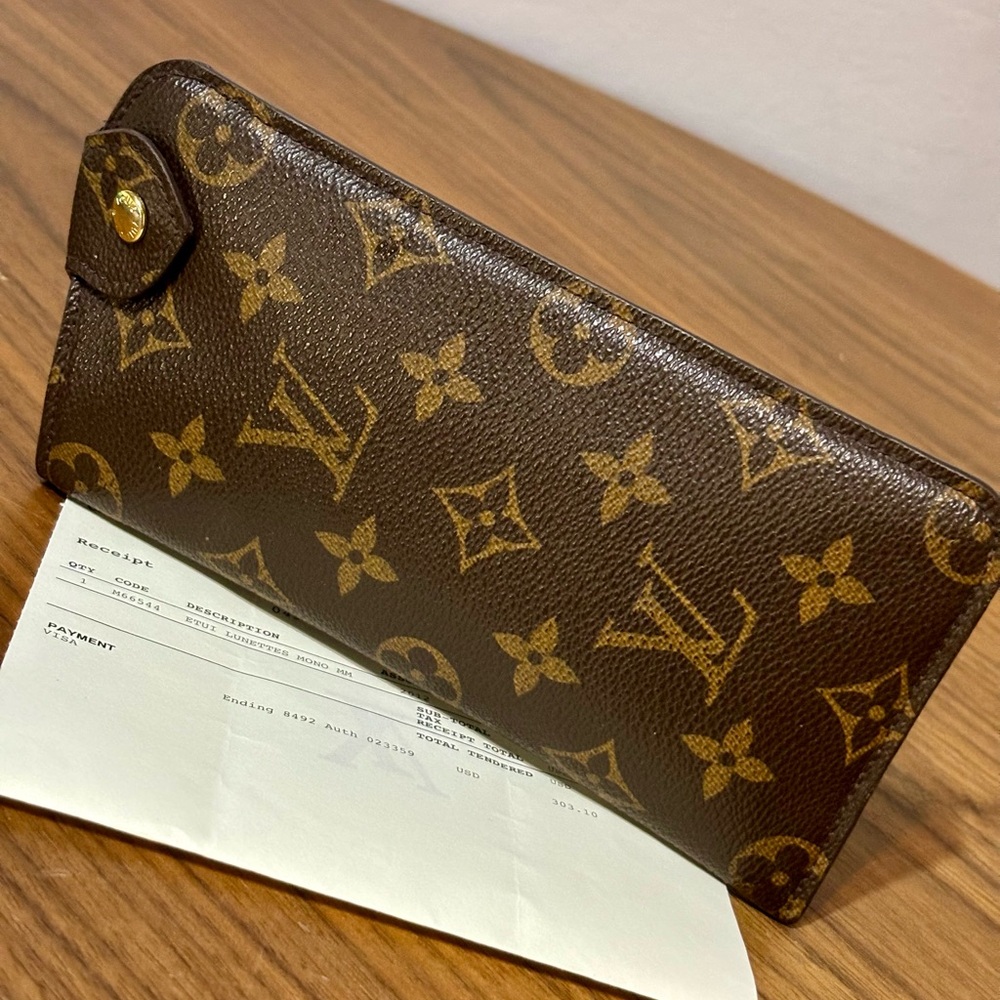 LOUIS VUITTON Monogram Etui Lunette MM Glasses Case M66544